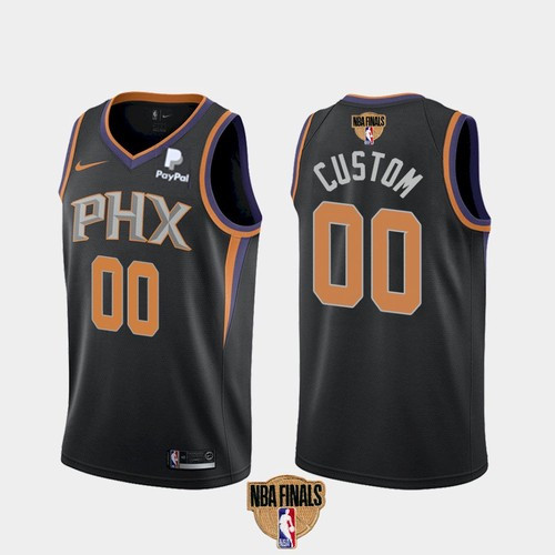 Men's Phoenix Suns ACTIVE PLAYER Custom 2021 2021 Black NBA Finals Statement Edition Stitched Jersey